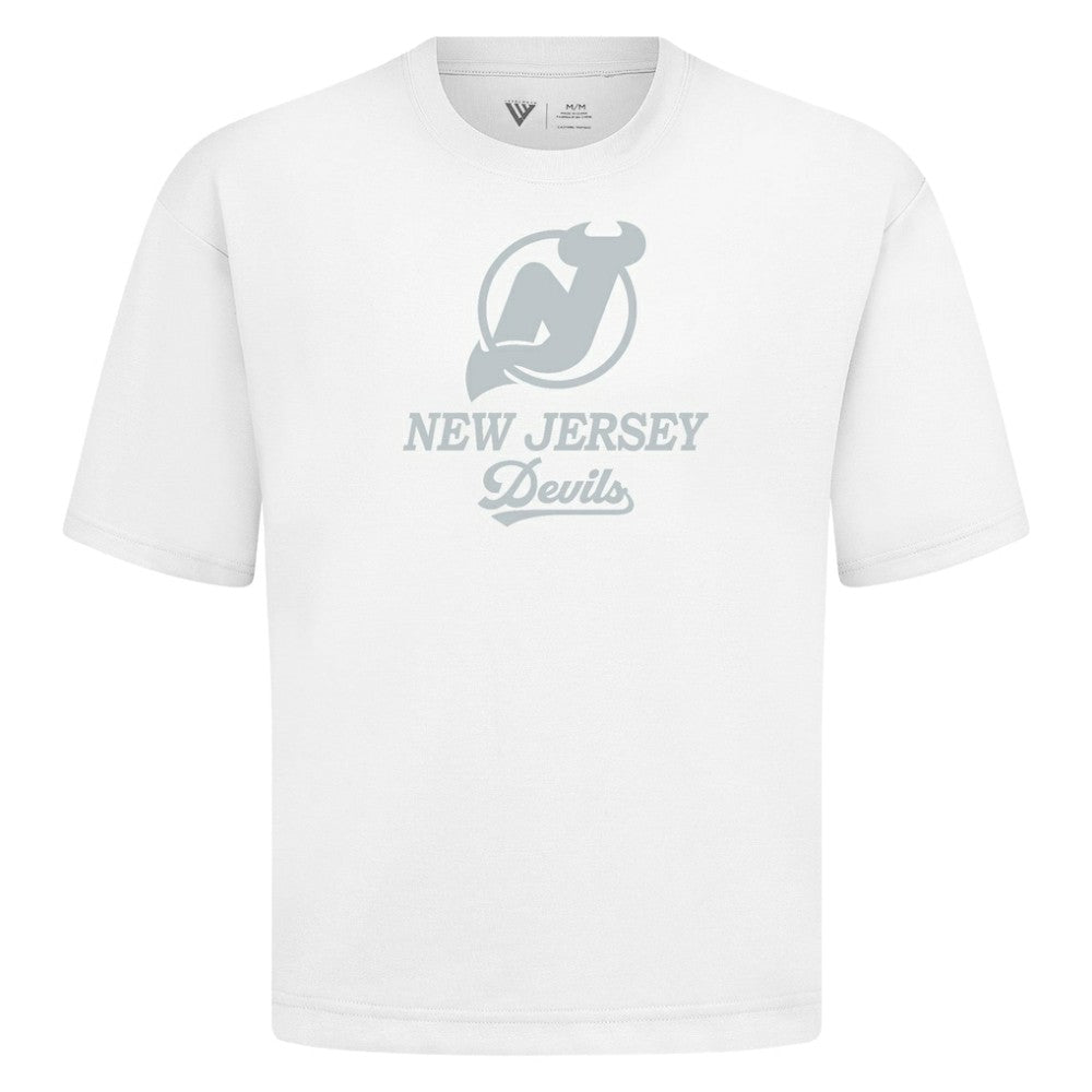 New Jersey Devils Levelwear Shadow Surge Luxe Signature Knit T-Shirt White
