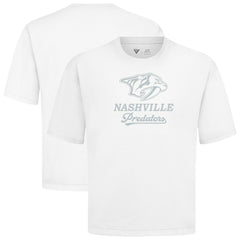 Nashville Predators Levelwear Shadow Surge Luxe Signature Knit T-Shirt White