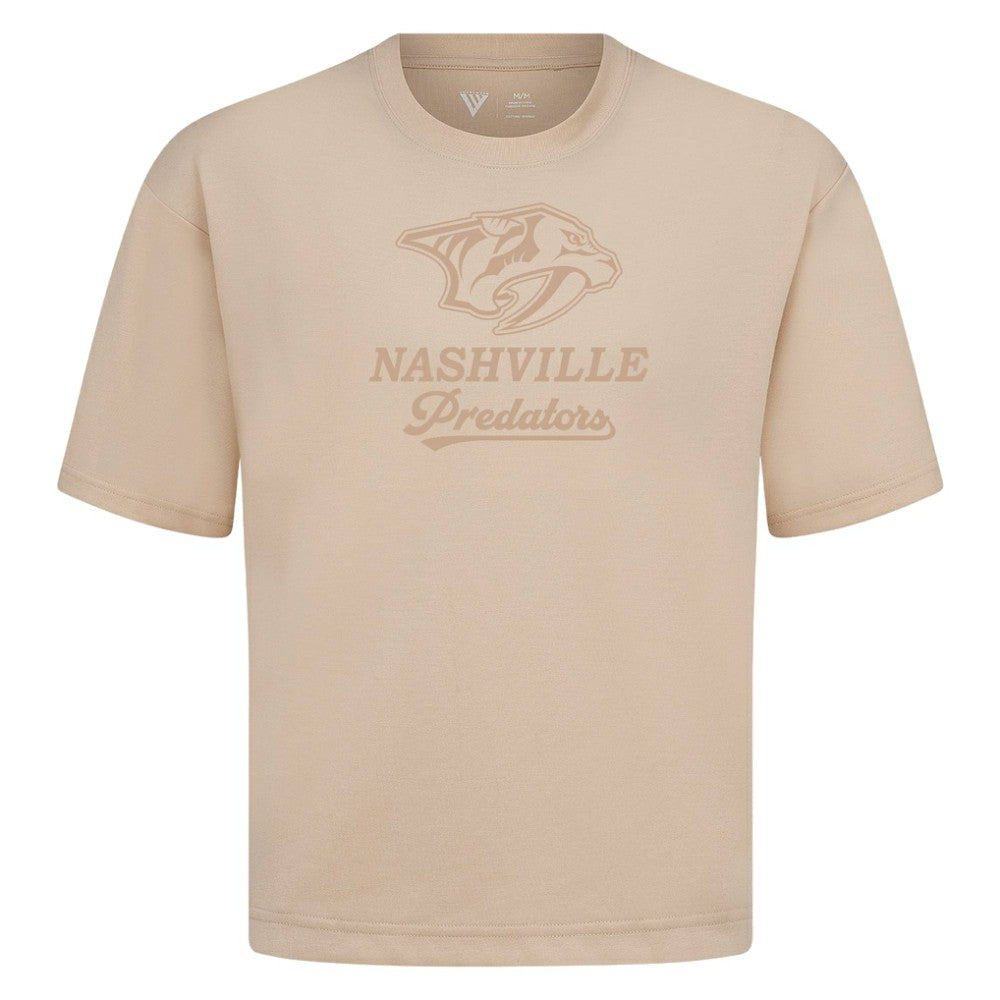 Nashville Predators Levelwear Shadow Surge Luxe Signature Knit T-Shirt Khaki