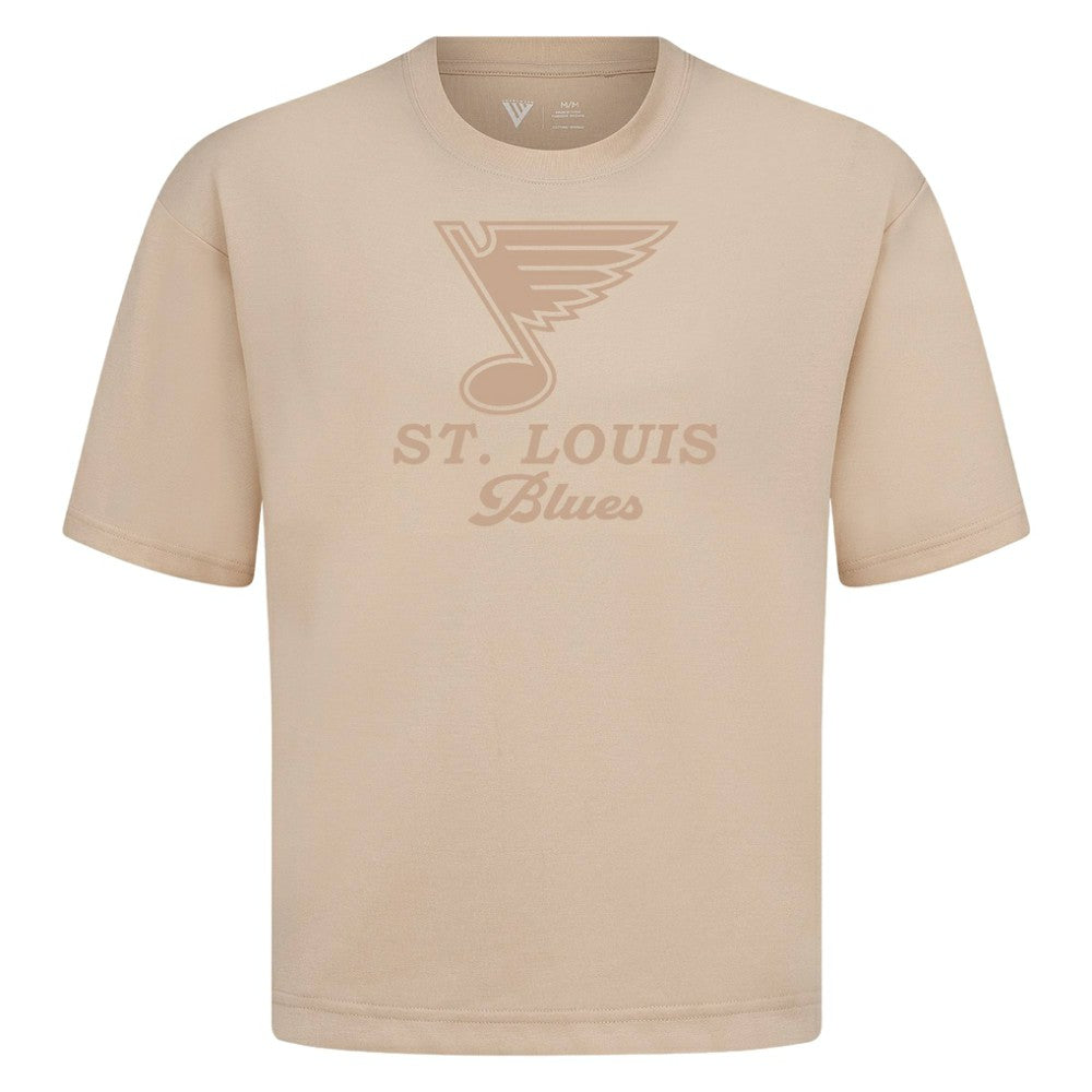 St. Louis Blues Levelwear Shadow Surge Luxe Signature Knit T-Shirt Khaki