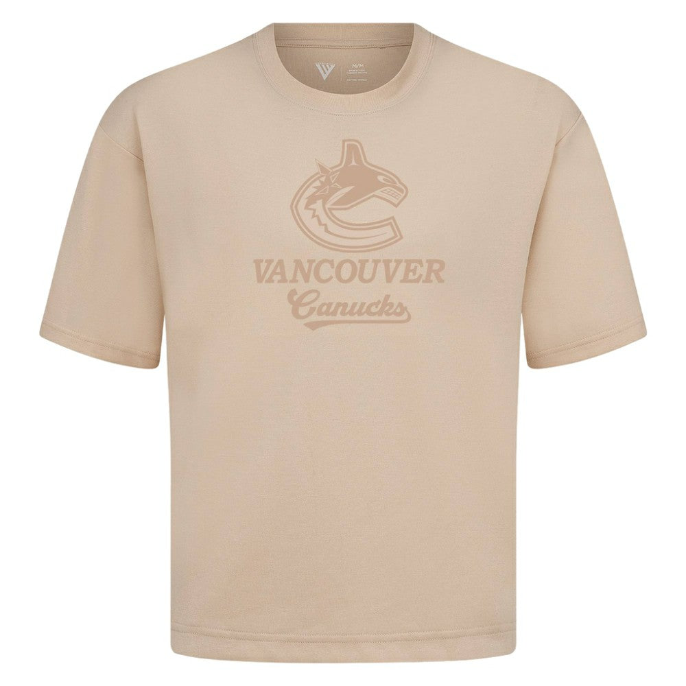 Vancouver Canucks Levelwear Shadow Surge Luxe Signature Knit T-Shirt Khaki