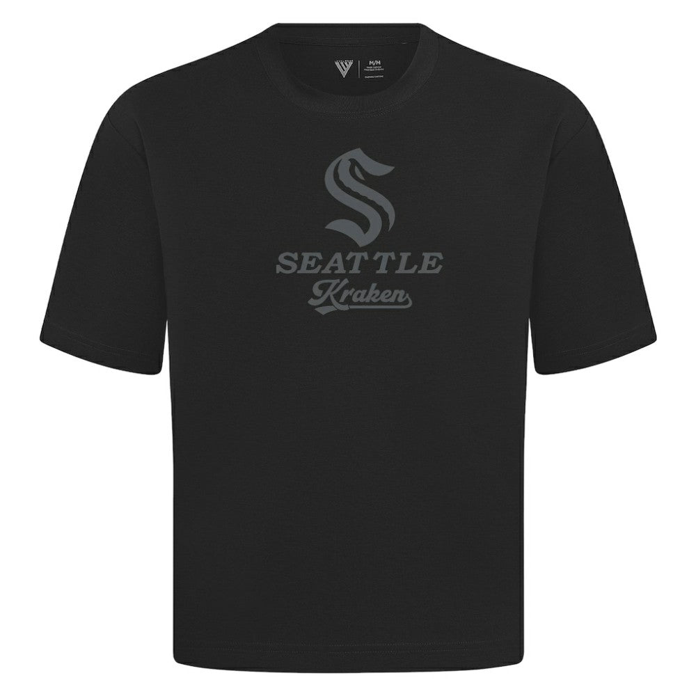 Seattle Kraken Levelwear Shadow Surge Luxe Signature Knit T-Shirt Black