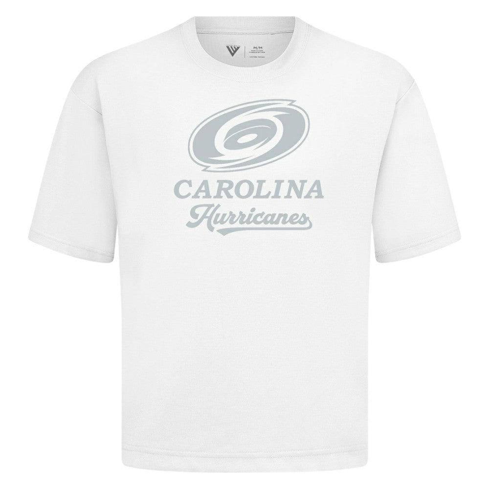 Carolina Hurricanes Levelwear Shadow Surge Luxe Signature Knit T-Shirt White