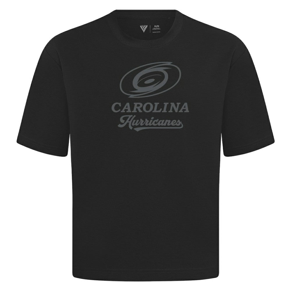 Carolina Hurricanes Levelwear Shadow Surge Luxe Signature Knit T-Shirt Black