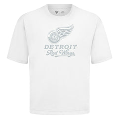 Detroit Red Wings Levelwear Shadow Surge Luxe Signature Knit T-Shirt White