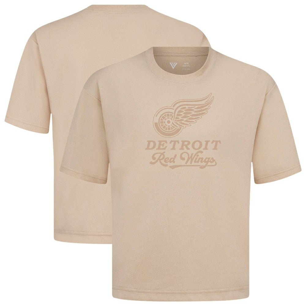 Detroit Red Wings Levelwear Shadow Surge Luxe Signature Knit T-Shirt Khaki