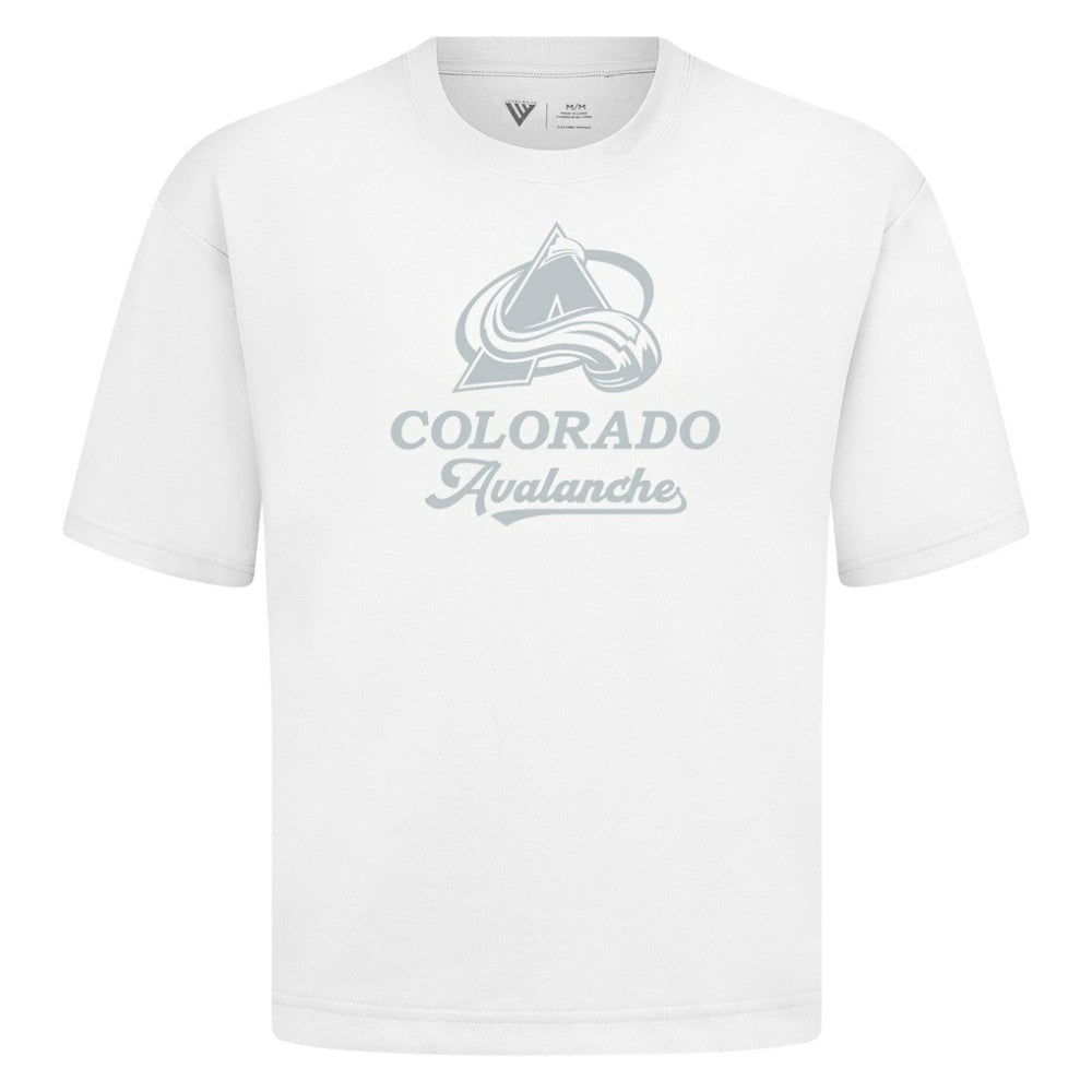 Colorado Avalanche Levelwear Shadow Surge Luxe Signature Knit T-Shirt White