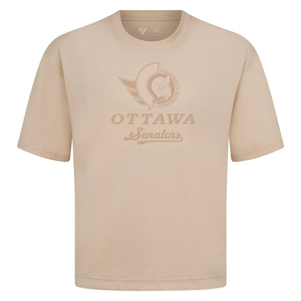 Ottawa Senators Levelwear Shadow Surge Luxe Signature Knit T-Shirt Khaki