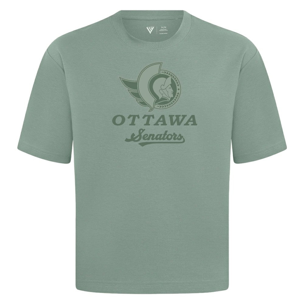 Ottawa Senators Levelwear Shadow Surge Luxe Signature Knit T-Shirt Green