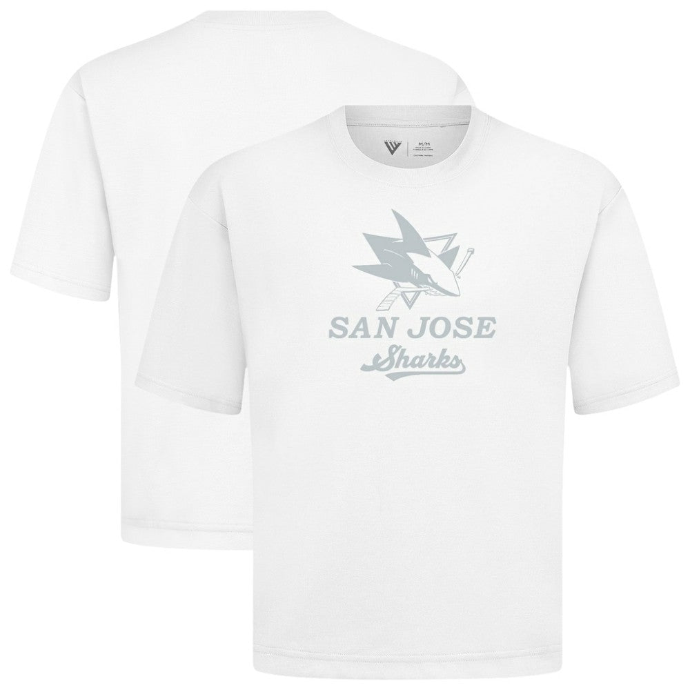 San Jose Sharks Levelwear Shadow Surge Luxe Signature Knit T-Shirt White