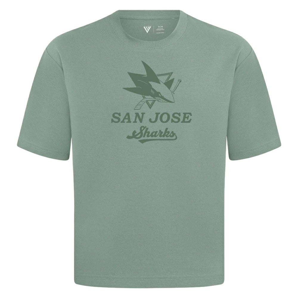 San Jose Sharks Levelwear Shadow Surge Luxe Signature Knit T-Shirt Green
