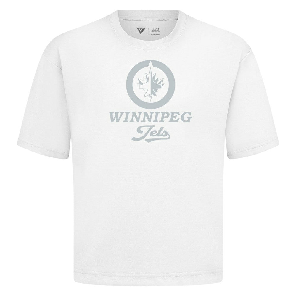 Winnipeg Jets Levelwear Shadow Surge Luxe Signature Knit T-Shirt White