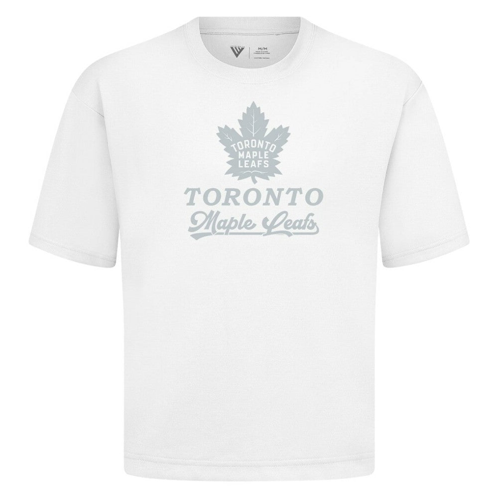 Toronto Maple Leafs Levelwear Shadow Surge Luxe Signature Knit T-Shirt White