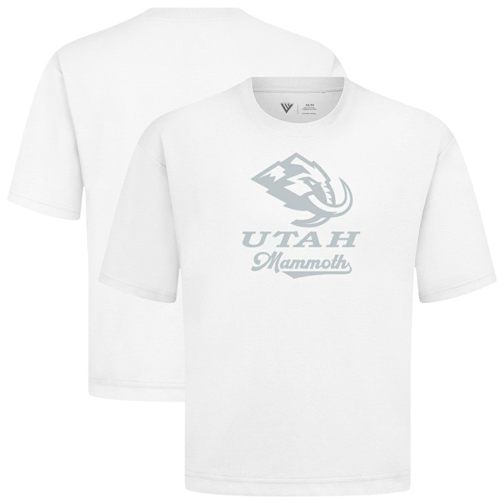 Utah Mammoth Levelwear Shadow Surge Luxe Signature Knit T-Shirt White
