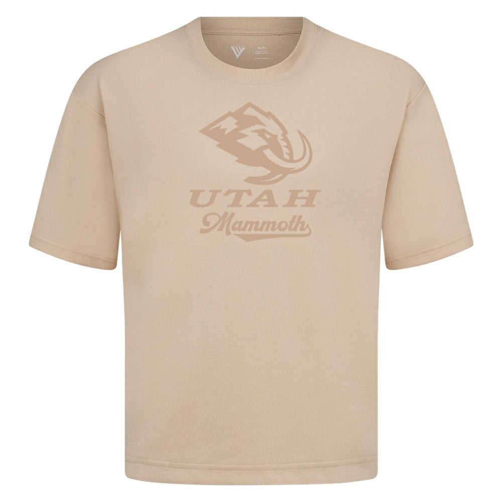 Utah Mammoth Levelwear Shadow Surge Luxe Signature Knit T-Shirt Khaki