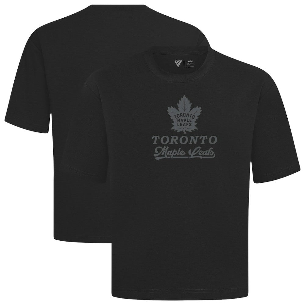 Toronto Maple Leafs Levelwear Shadow Surge Luxe Signature Knit T-Shirt Black