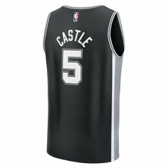 Stephon Castle San Antonio Spurs Fast Break Replica Jersey - Black - Icon Edition | Fanatics online