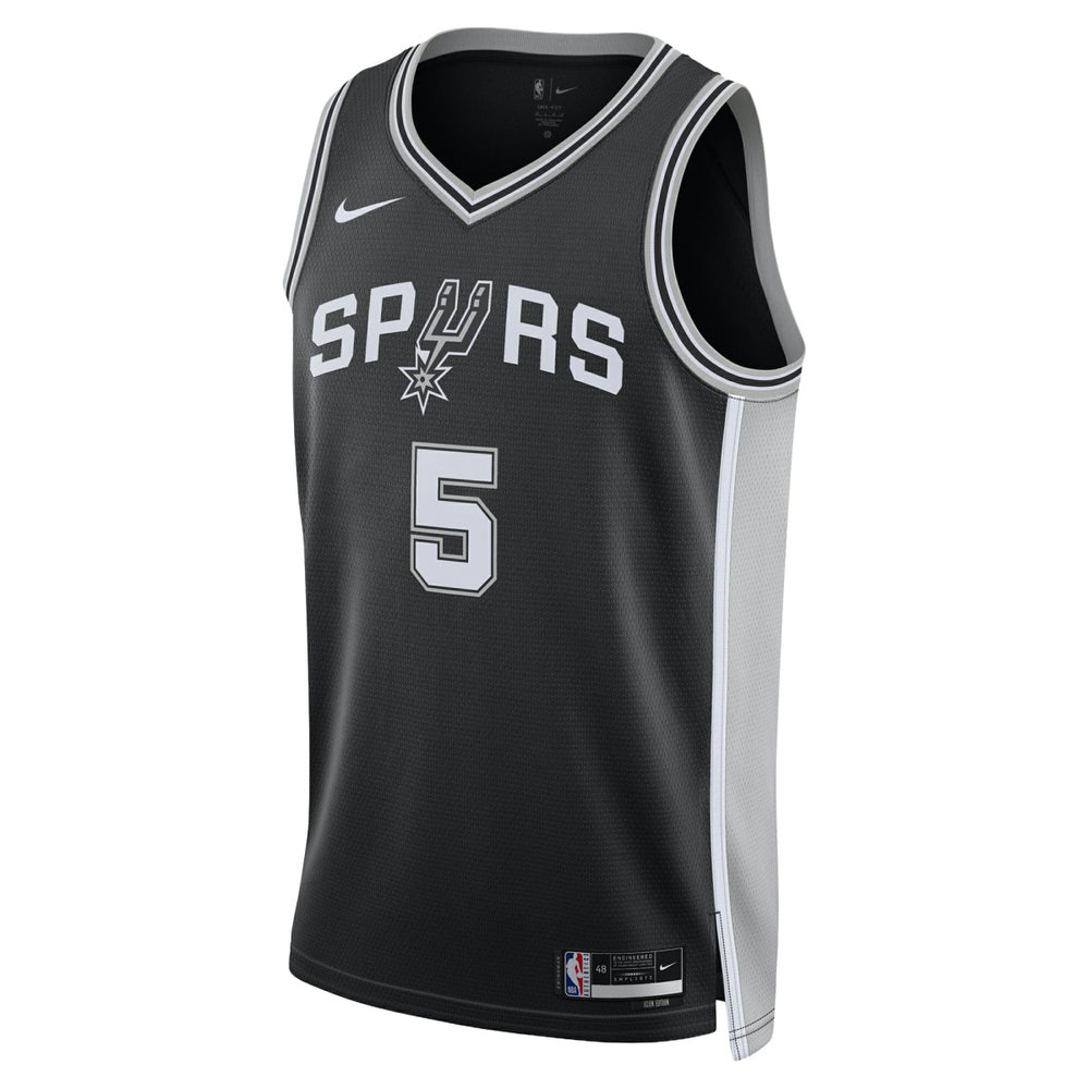 Stephon Castle San Antonio Spurs Unisex Swingman Jersey - Icon Edition - Black | Nike shop