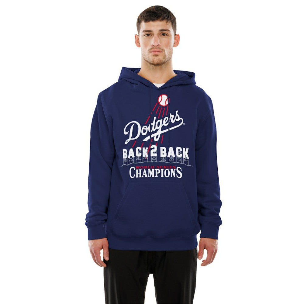 Los Angeles Dodgers Back-to-Back World Series Champions Hollywood Sign Hoodie - Navy | New Era
