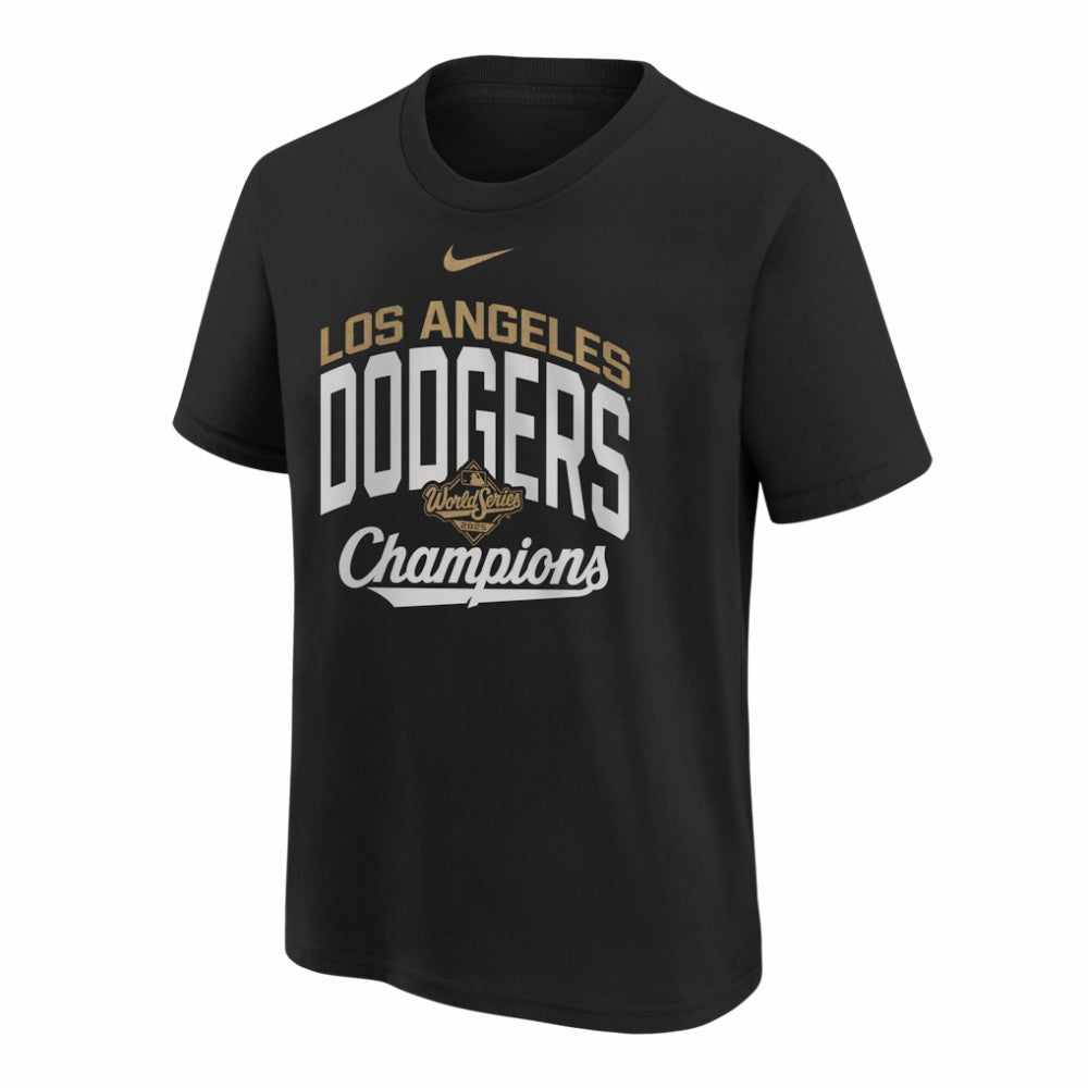 Los Angeles Dodgers Youth 2026 Gold Collection Legacy Earned T-Shirt - Black | Nike
