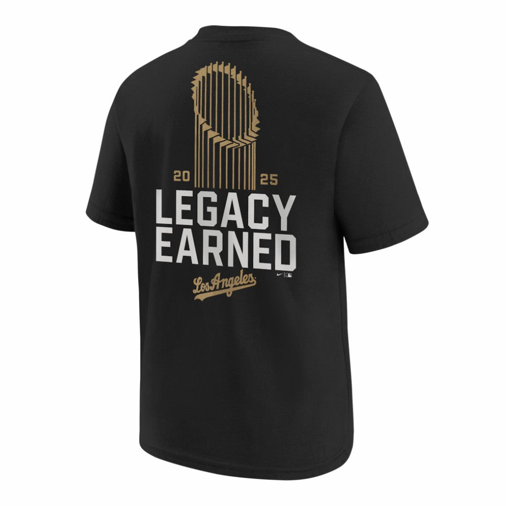 Los Angeles Dodgers Youth 2026 Gold Collection Legacy Earned T-Shirt - Black | Nike