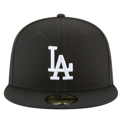 Los Angeles Dodgers 2024/25 Back-to-Back Champions Diamond Side Patch 59FIFTY Fitted Hat - Black | New Era