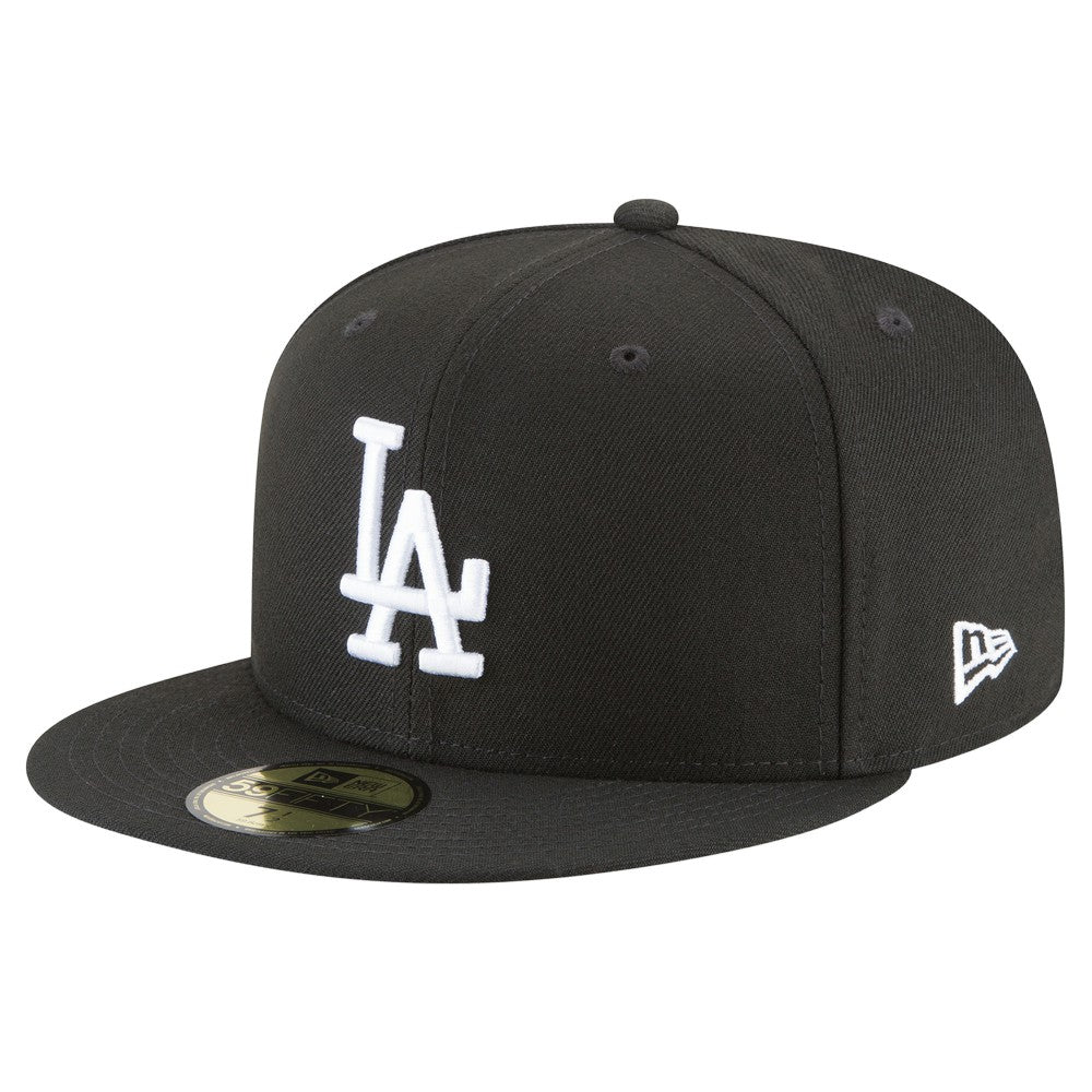 Los Angeles Dodgers 2024/25 Back-to-Back Champions Diamond Side Patch 59FIFTY Fitted Hat - Black | New Era