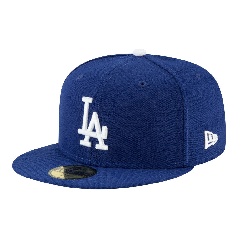 Los Angeles Dodgers Back-to-Back Champions Diamond Side Patch 59FIFTY Fitted Hat - Royal | New Era