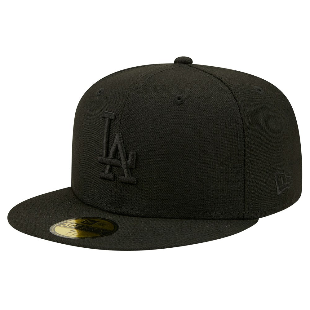 Los Angeles Dodgers 2024/25 Back to Back Champions Circle Side Patch Fitted 59FIFTY Hat - Black | New Era