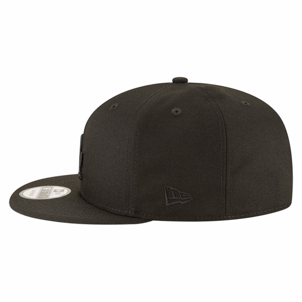 Los Angeles Dodgers 2024/25 Back-to-Back Champions Circle Side Patch 9FIFTY Snapback Hat - Black | New Era