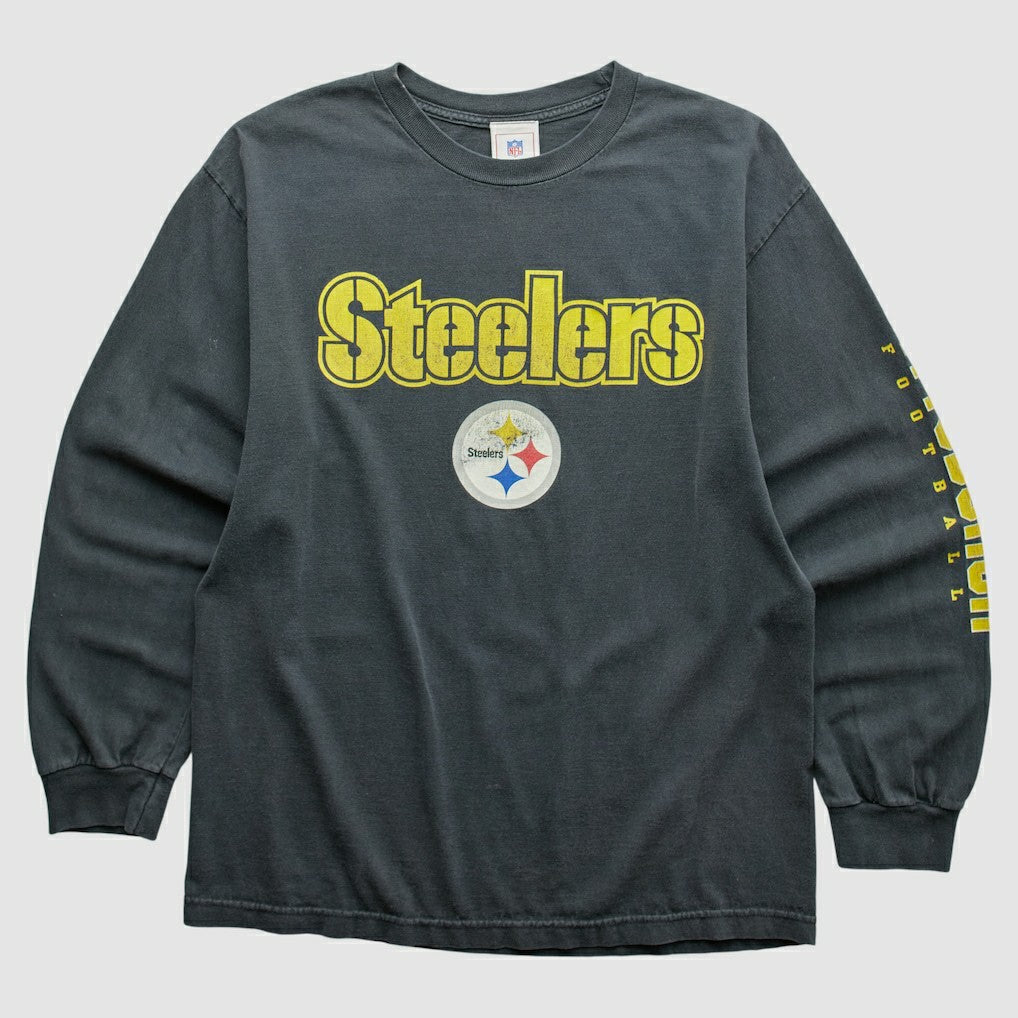 Pittsburgh Steelers NFL 2000s Long Sleeve T-shirt - Black Vintage online