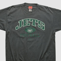 New York Jets Reebok 2000s T-shirt - Charcoal Vintage sale