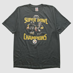 Pittsburgh Steelers NFL 2009 T-shirt - Charcoal Vintage discount