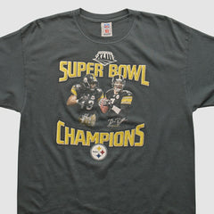 Pittsburgh Steelers NFL 2009 T-shirt - Charcoal Vintage discount