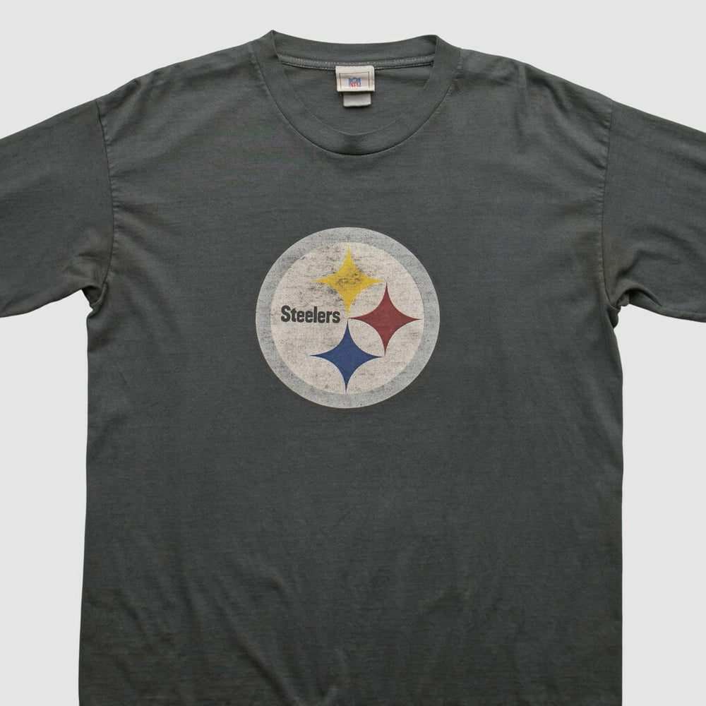 Pittsburgh Steelers NFL 2000s Long Sleeve T-shirt - Charcoal Vintage sale