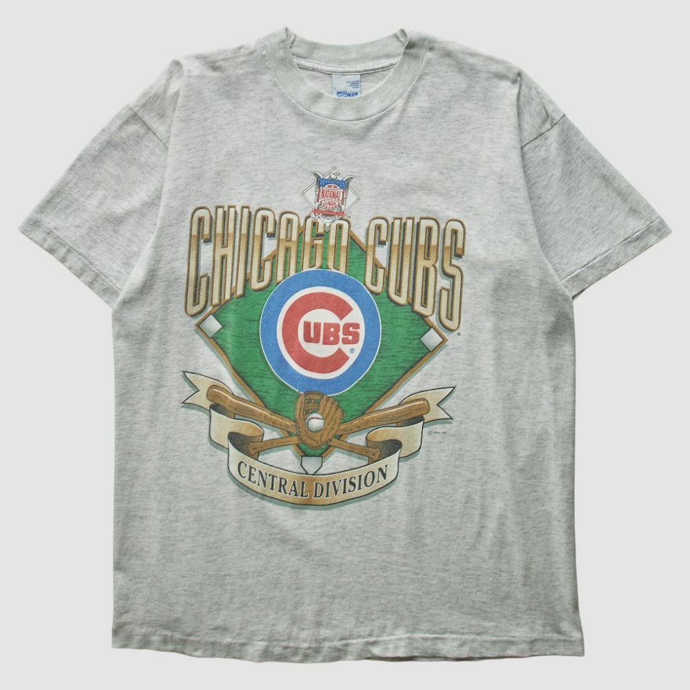 Chicago Cubs Salem Sportswear 90s T-shirt - Heather Gray Vintage