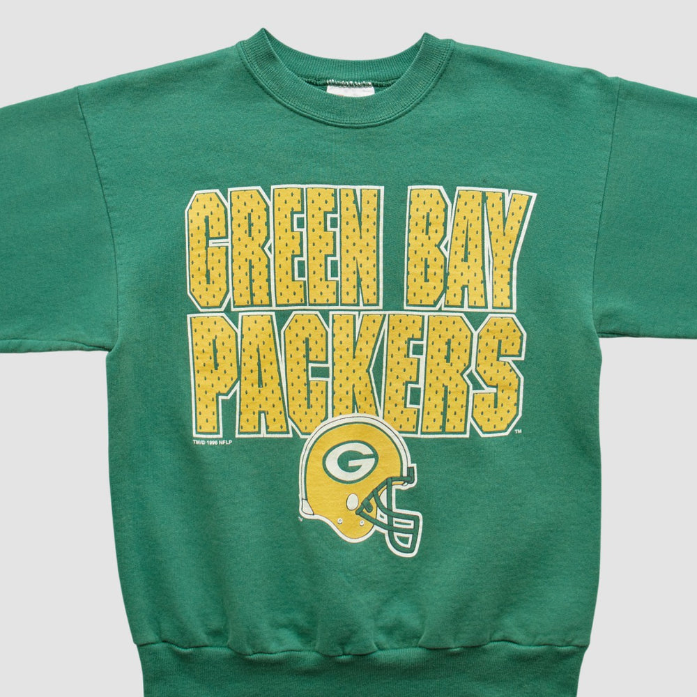 Green Bay Packers Hanes 90s Pullover Sweatshirt - Green Vintage sale