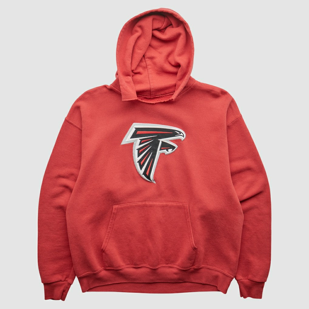 Atlanta Falcons 2000s Hooded Pullover Sweatshirt - Red Vintage discount