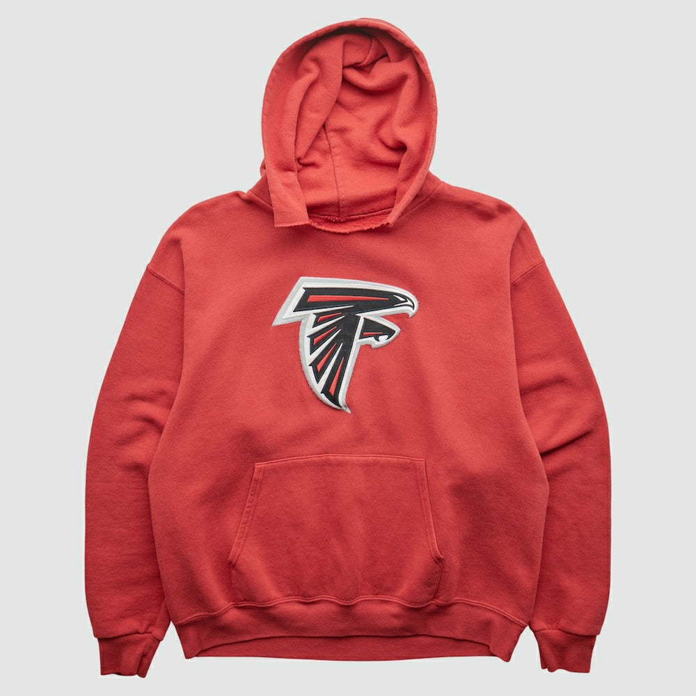 Atlanta Falcons 2000s Hooded Pullover Sweatshirt - Red Vintage discount