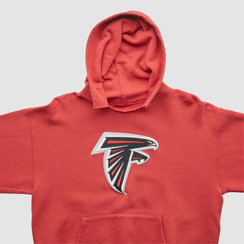 Atlanta Falcons 2000s Hooded Pullover Sweatshirt - Red Vintage discount