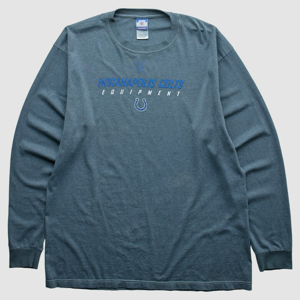 Indianapolis Colts Reebok 2000s Long Sleeve T-shirt - Blue Vintage sale