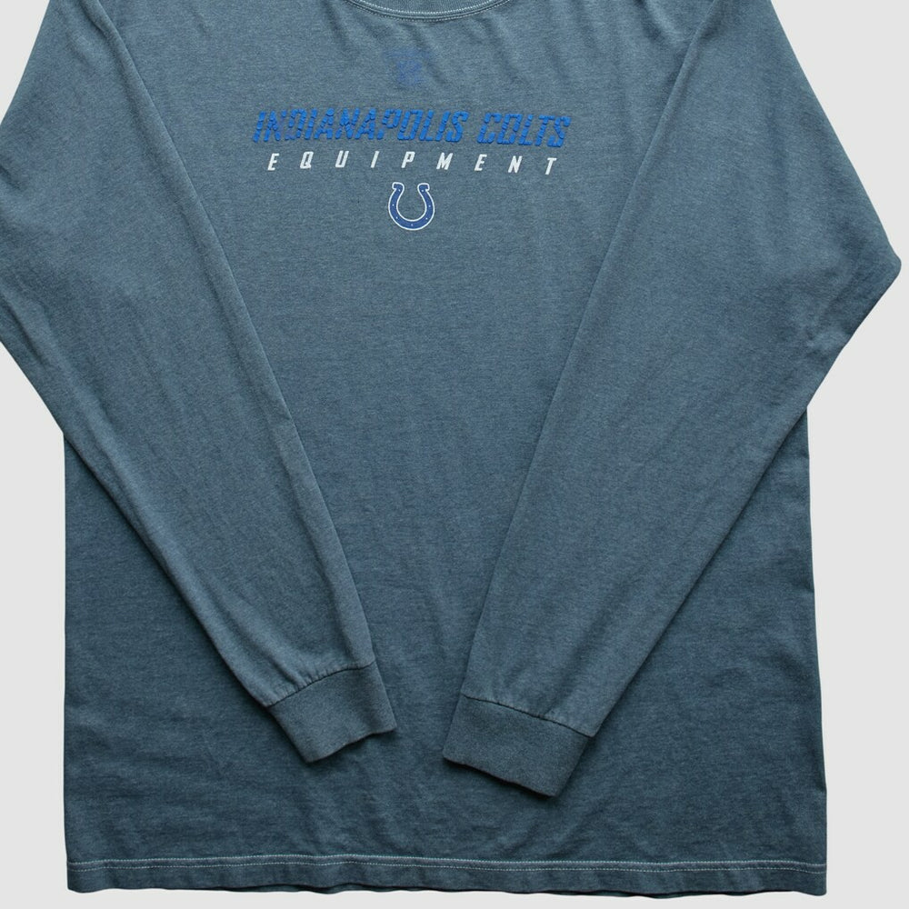 Indianapolis Colts Reebok 2000s Long Sleeve T-shirt - Blue Vintage sale