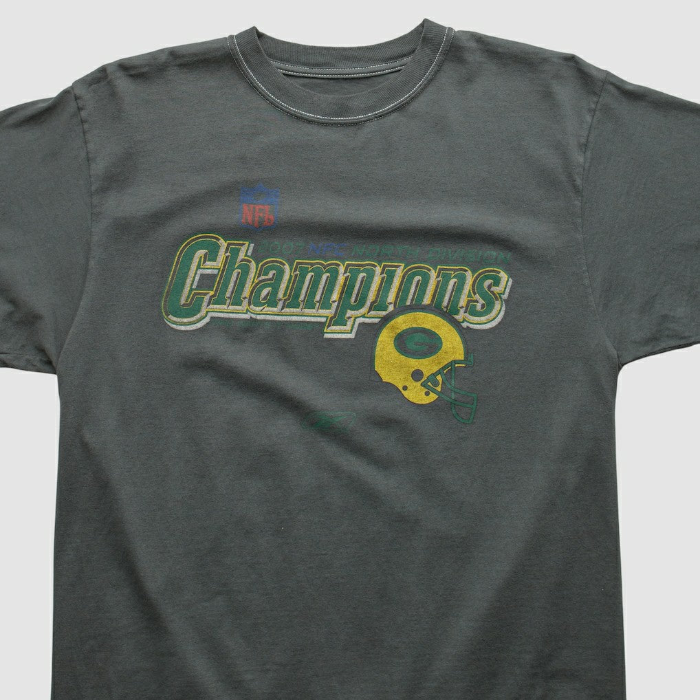 Green Bay Packers 2007 T-shirt - Charcoal Vintage outlet