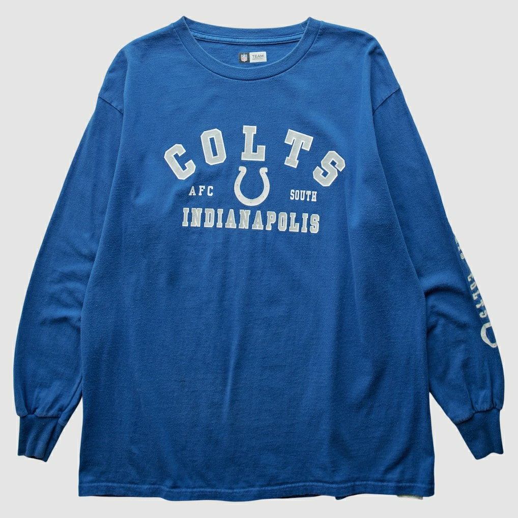 Indianapolis Colts NFL 2000s Long Sleeve T-shirt - Blue Vintage cheap