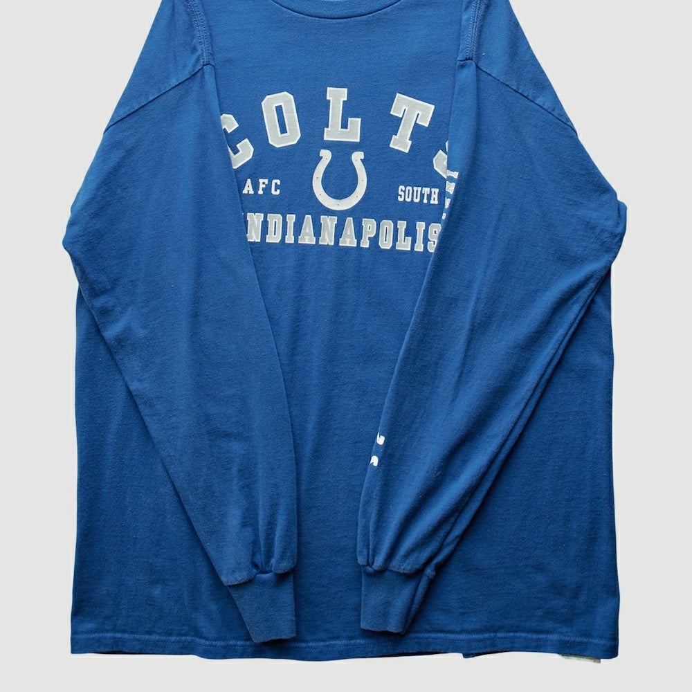 Indianapolis Colts NFL 2000s Long Sleeve T-shirt - Blue Vintage cheap