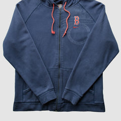 Boston Red Sox 2000s Hooded Full Zip Sweatshirt - Navy Vintage | Nike