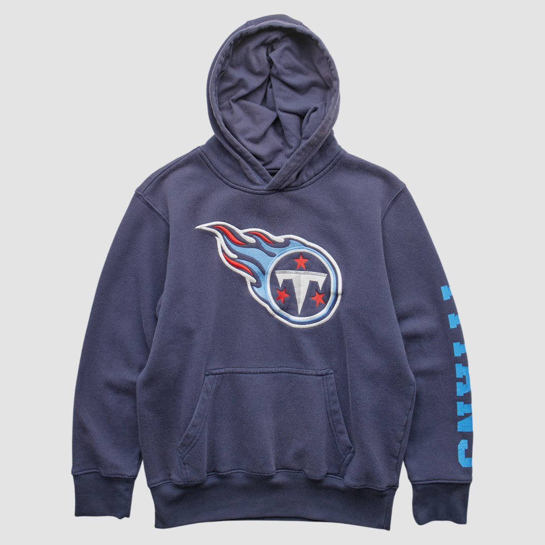 Tennessee Titans NFL 2000s Hooded Pullover Sweatshirt - Navy Vintage discount