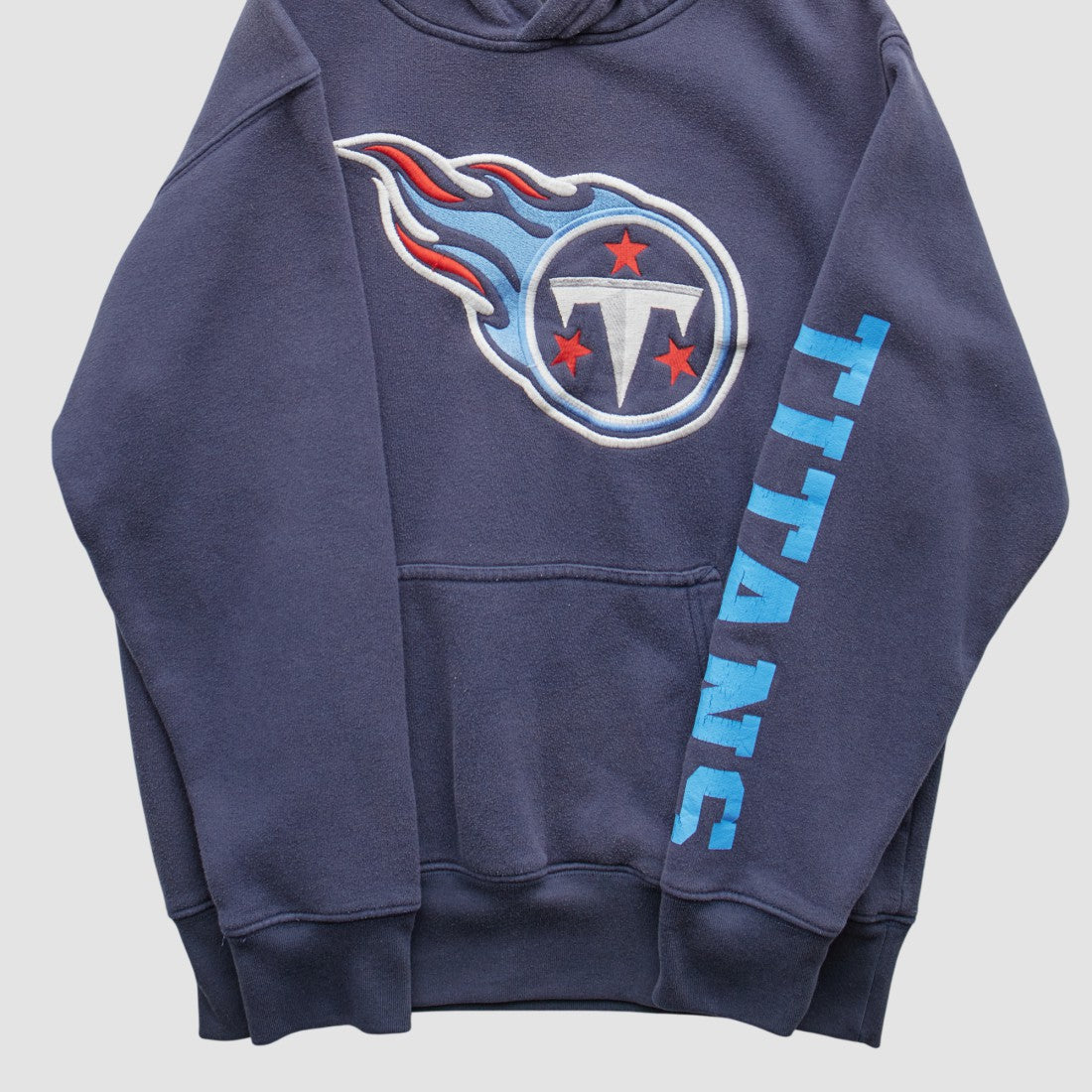 Tennessee Titans NFL 2000s Hooded Pullover Sweatshirt - Navy Vintage discount