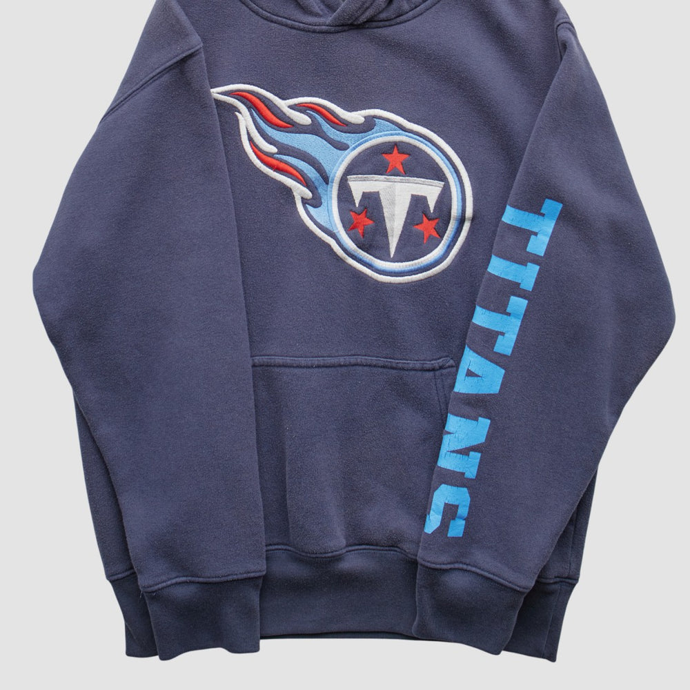 Tennessee Titans NFL 2000s Hooded Pullover Sweatshirt - Navy Vintage discount