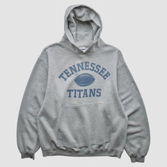 Tennessee Titans Reebok 2000s Hooded Pullover Sweatshirt - Heather Gray Vintage discount